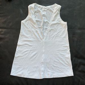 Lululemon white open front tank